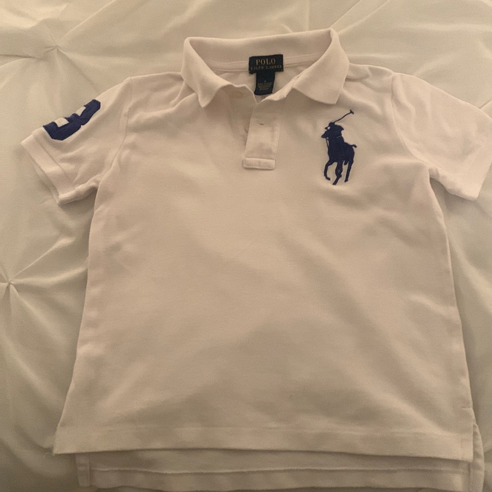 Polo Shirt Boys size 6 white
